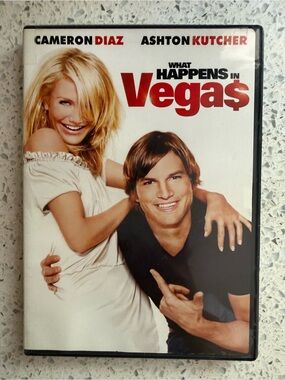 What Happens in Vegas DVD - Cameron Diaz & Ashton Kutcher - White & Red Cover